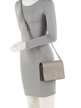 Tory Burch Britten Combo Crossbody Bag, in dark beige